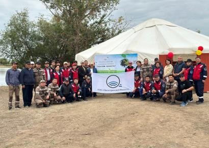 В акции «Таза Қазақстан» очищен берег реки Кигач и внесён вклад в защиту природы