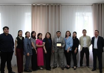 Коллектив ТОО “Магистральный Водовод” с уважением и благодарностью провожает Ойбека Халдаровича Джунусходжаева на новую должность